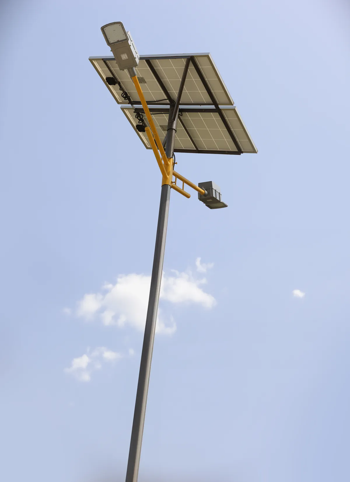 Solar panels powering the Vidya Coffee facility